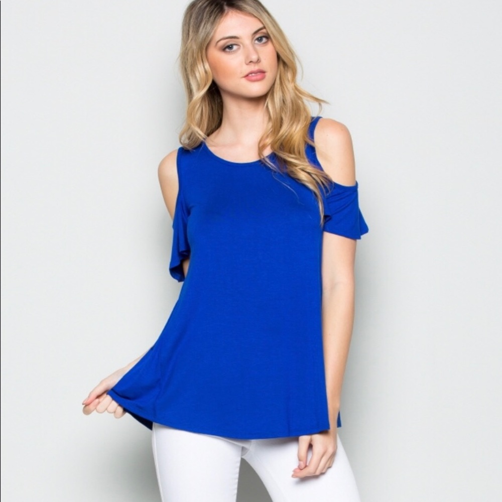 Royal blue blouse